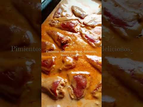 Pimientos rellenos de carne. #pimientos #pimientosrellenos #thermomix #thermomixtm6 #tm6 #comida