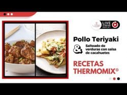 Pollo Teriyaki y verduritas en salsa de cacahuate – Recetas Thermomix