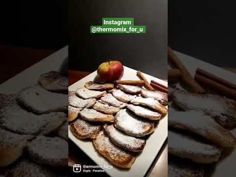Racuchy placki z jabłkami z Thermomixa #racuchy #apple #placki #food #jedzenie #thermomix #yummy