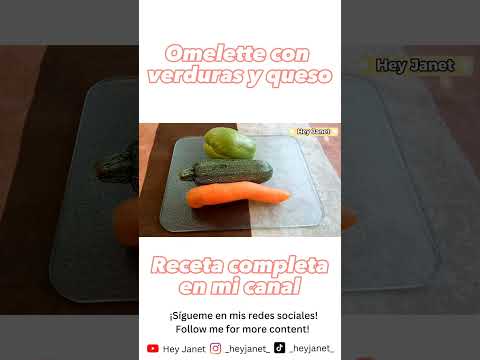 Receta muy fácil de preparar☺️💗#recipe #receta #omelette #egg #saludable #huevo #queso #cheese #cook