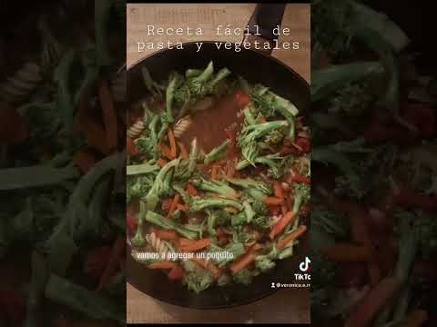 Receta: pasta y vegetales! #receta #recetafacil #recetafácilyrápida