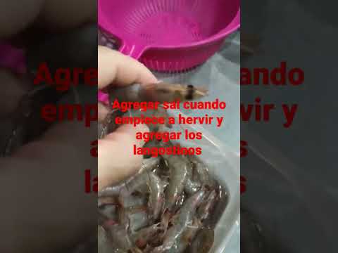 #shorts #receta como cocer tus propios langostinos en casa