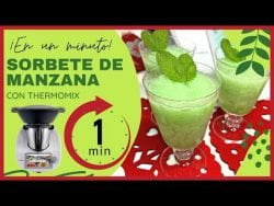 SORBETE de MANZANA🍏  NATURAL en tan sólo 1 MINUTO con THERMOMIX 💚  | Receta FÁCIL y RÁPIDA 💫