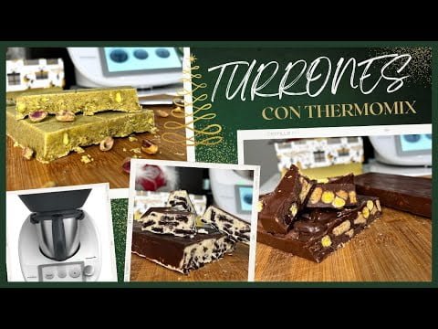 TURRONES caseros de NAVIDAD 🎄 🎁 con THERMOMIX | Cómo hacer turrones en casa PASO a PASO🌟