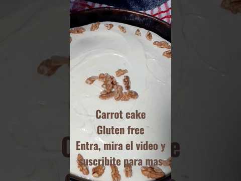 #carrotcake #tortadezanahoria #glutenfree #singluten #recetadulce #facildehacer #pasoapaso #receta