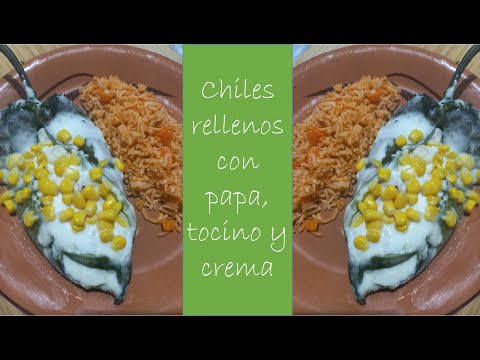 Chiles rellenos con papa | Los mejores chiles rellenos #receta #recetafácil #cocinaderancho
