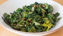 Cocina africana, receta de coles de Kenia