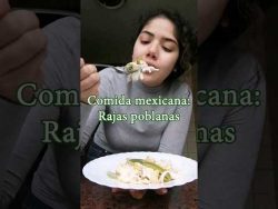 Comida mexicana: rajas poblanas #receta