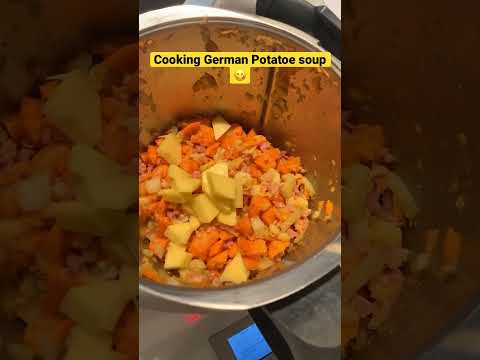 Cooking German potatoe soup with Thermomix 😋 soooo tasty #cookingathome #freshfood #familyvlog