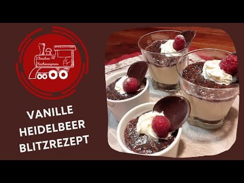 ⚡ VANILLE – HEIDELBEER – BLITZDESSERT ⚡ … Thermomix® TM6,TM5, TM31