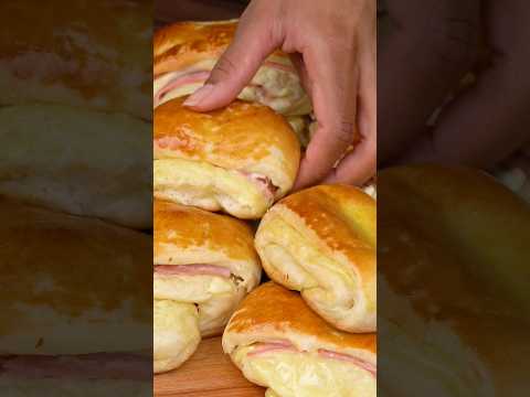 ENROLLADO DE JAMÓN Y QUESO. #shorts #receta #recetasalada #salado #enrollado #food