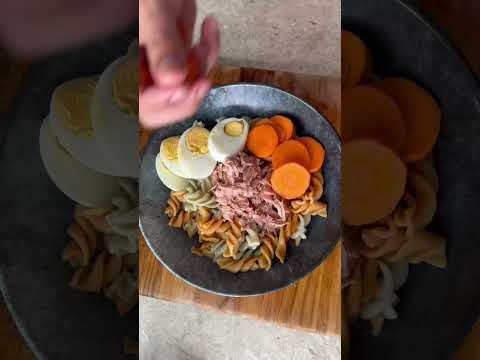 #ensaladadepasta #facil y #rapida #receta #food #asmr #cocina