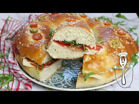 🎄👑DELICIOSO y DIFERENTE Roscón de Reyes salado con Thermomix👑🎄 | Roscón de Reyes casero