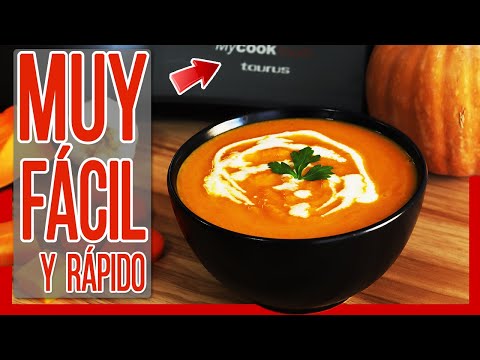 😋 Cómo Hacer Crema de Calabaza y Zanahoria ► Recetas con Robot de Cocina Taurus Mycook Touch