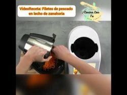 Filetes de pescado en lecho de zanahoria (VideoReceta Monsieur Cuisine Smart)