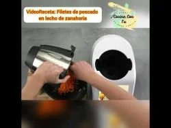 Filetes de pescado en lecho de zanahoria (VideoReceta Monsieur Cuisine Smart)