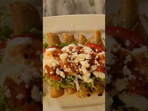flautas de mochomos SUSCRIBETE asmr #receta en comentarios #tacosdorados #comidamexicana #flautas