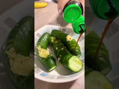 La ensalada viral de #Tiktok de #pepinos 🤩🤩🤩 20/10!!!! #Recetansaladadepepino #receta