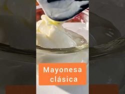 mayonesa clásica en un 2 por 3 #mayonesa #mahonesa #mayonesacasera #receta #recetafacil