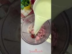 Milkshake de fresa fácil y económico #parati #shorts #receta #milkshake