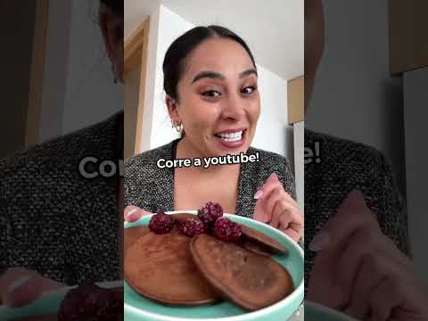 Pancakes de choco manzana #pancakes #hotcakes #receta