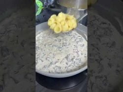 PASTA CON CREMA DE CHAMPIÑONES Y QUESO #pastalover #pasta #receta #shortrecipe #parmesano