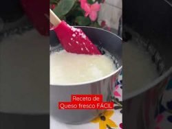 Queso fresco con 1 litro de leche #receta #quesofresco #queso