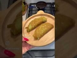 #Receta: Crepas de Chile Poblano #shorts #recipe #recipes