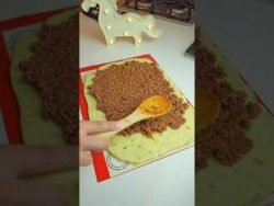 Rolo de papa relleno de Carne cariña! Queda delicioso 🤤 #fypage #Receta #papa #rollo #carne #rico