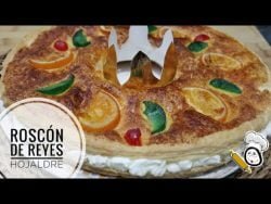 Roscón de Reyes de Hojaldre relleno de Nata en Thermomix 😍 #shorts #shortrecipe