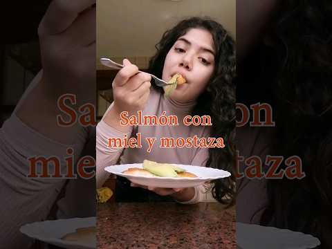 Salmón al horno con miel y mostaza #receta