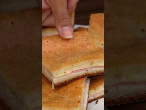 TARTA DE JAMÓN Y QUESO. #shorts #receta #recetafácil #food #tarta #recetasencilla