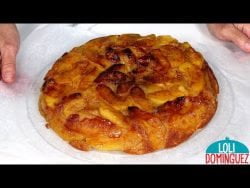 Tarta de manzana sin horno, hecha en sartén, esponjosa y muy jugosa😍 – Loli Domínguez R ...