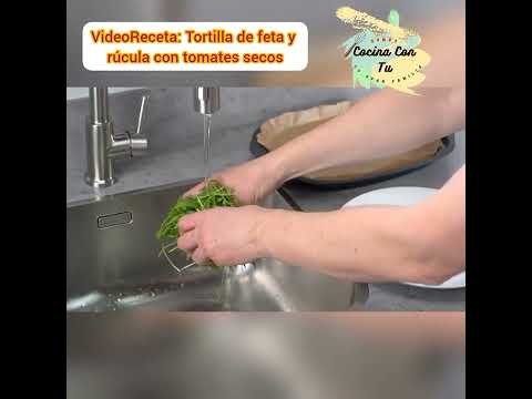 Tortilla de feta con rúcula (VideoReceta Monsieur Cuisine Smart)