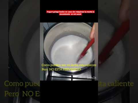 Yogurt Griego con solo 2 ingredientes #receta #shorts