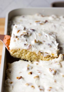 Pastel de hoja de Texas blanco – Galletas y tazas