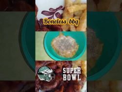 Boneless bbq para botanear en el Súper Bowl 🍗#shortsfeed #shortvideo #receta #chicken