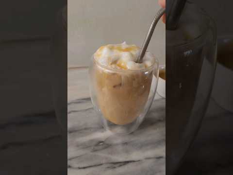 caramel macchiato helado #starbucks #café #caramelmacchiato #receta #recetafacil