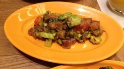 Ceviche de setas y aguacate