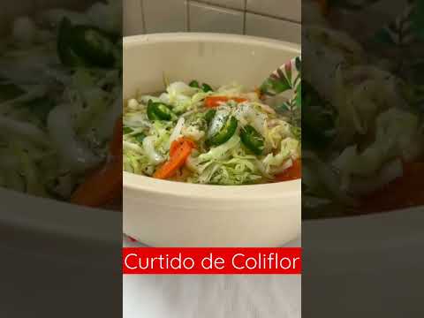 Como hacer CURTIDO DE COLIFLOR Y VEGETALES #shorts #receta