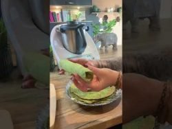 Crêpes aux épinards au saumon et fromage frais au thermomix