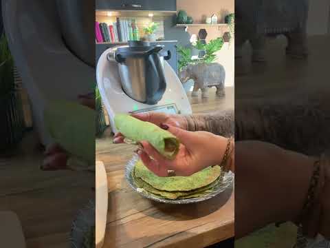 Crêpes aux épinards au saumon et fromage frais au thermomix