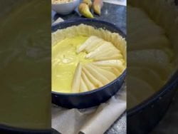 🍐Birnen-Cheesecake mit Pudding & Butterstreusel#cheesecake #baking #reels #recipe #thermomix ...