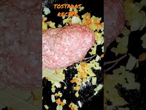 🍛 TOSTADAS RECIPE 😉 #delicioso #recipe #receta #facil #economico #carne #verduras #fantastic #sasom