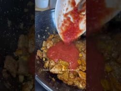 🍝 ESPAGUETIS CON TERNERA. #viral #espaguetis #shorts #short #pasta #receta