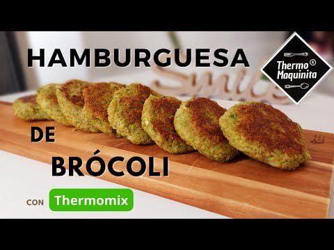 HAMBURGUESA VEGANA de Brócoli con THERMOMIX