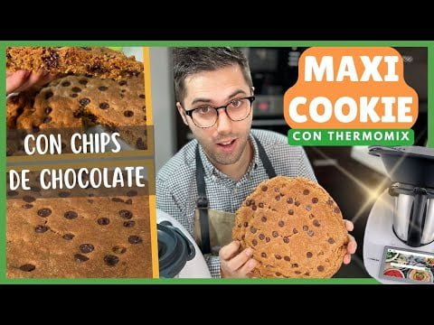 MAXI COOKIE 🍪  con CHOCOLATE con THERMOMIX | GALLETA GIGANTE Superfácil 🤩