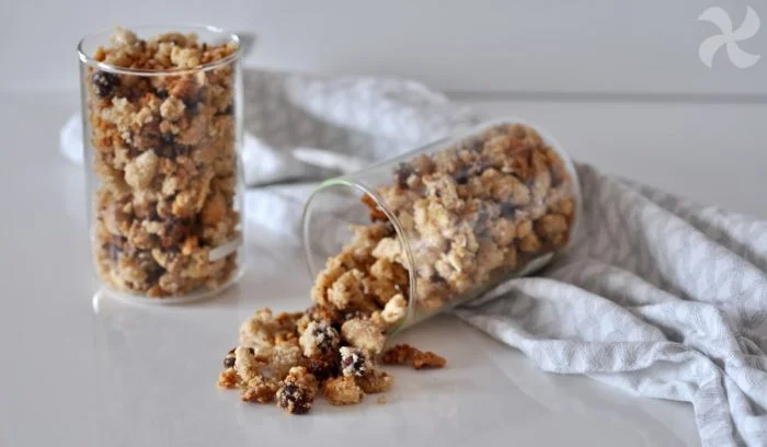 Muesli de frutos secos y coco