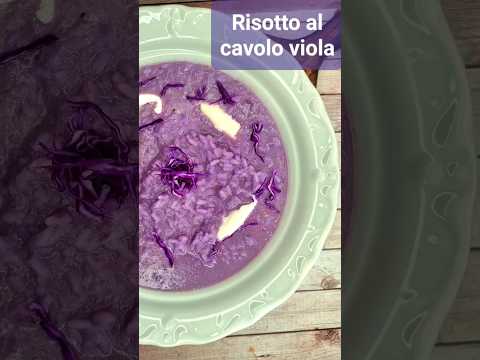 RISOTTO AL CAVOLO VIOLA #riso #ricette #shortvideo #shorts #cucina #thermomix #BIMBY#tutorial #shots