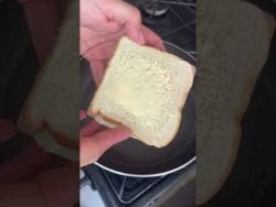 #sandwich en #sarten 🥰 queda súper deli 🔥🔥 #cocina #food #receta #asmr #comida